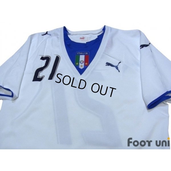 Photo3: Italy 2006 Away Shirt #21 Pirlo
