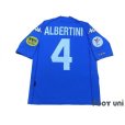 Photo2: Italy Euro 2000 Home Shirt #4 Albertini UEFA Fair Play Patch (2)