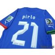 Photo4: Italy 2012 Home Shirt #21 Pirlo FIFA w/Confederations Cup Brazil 2013 Patch (4)