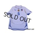 Italy 2010 Away Shirt #5 Cannavaro