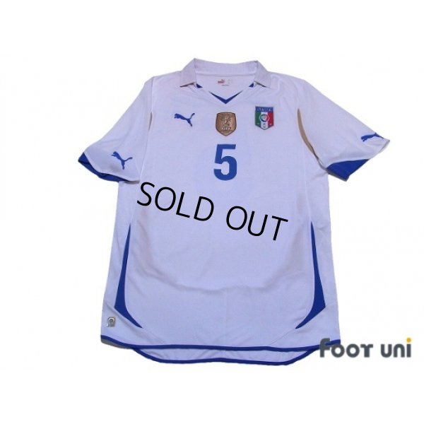 Photo1: Italy 2010 Away Shirt #5 Cannavaro