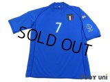 Italy 2000 Home Shirt #7 Del Piero Korea Japan FIFA World Cup 2002 Patch