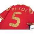 Photo4: Spain 2009 Home Shirt #5 Puyol (4)