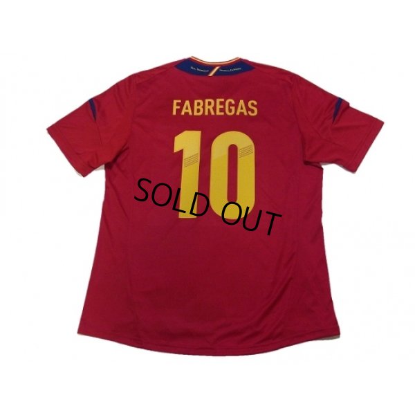 Photo2: Spain 2012 Home Shirt #10 Fabregas w/tags