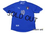 Italy 2003 Home Shirt #10 Totti