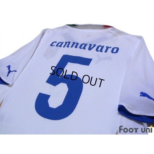 Photo4: Italy 2010 Away Shirt #5 Cannavaro