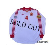 Spain Euro 2000 3rd Long Sleeve Shirt #4 Guardiola UEFA Euro 2000 Patch + Fair Play Patch w/tags
