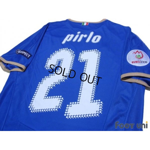 Photo4: Italy 2008 Home Shirt #21 Pirlo