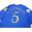 Photo4: Italy Euro 2004 Home Shirt #5 F.Cannavaro UEFA Fair Play Patch (4)