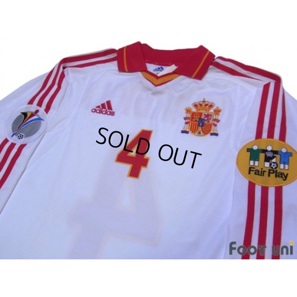 Photo3: Spain Euro 2000 3rd Long Sleeve Shirt #4 Guardiola UEFA Euro 2000 Patch + Fair Play Patch w/tags