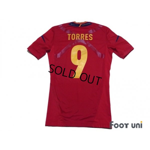 Photo2: Spain 2012 Home Techfit Shirt #9 Torres UEFA Euro 2008 Champions Patch