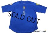 Italy Euro 2004 Home Shirt #5 F.Cannavaro UEFA Fair Play Patch