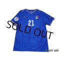 Italy 2008 Home Shirt #21 Pirlo
