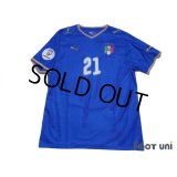 Italy 2008 Home Shirt #21 Pirlo