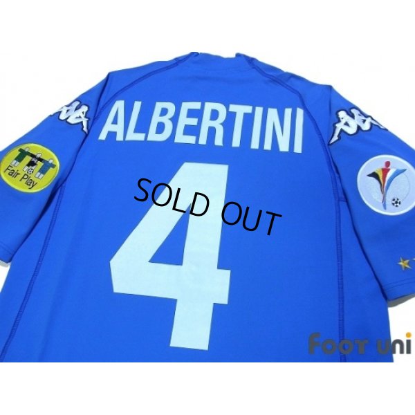 Photo4: Italy Euro 2000 Home Shirt #4 Albertini UEFA Fair Play Patch