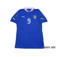 Photo1: Italy 2012 Home Shirt #9 Balotelli (1)