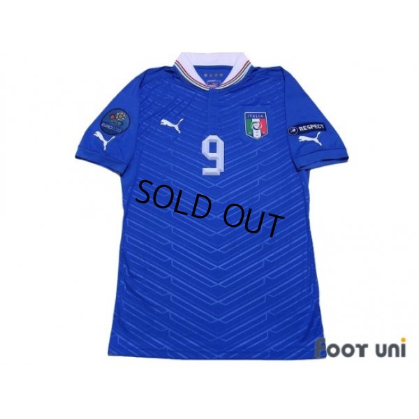 Photo1: Italy 2012 Home Shirt #9 Balotelli