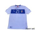 Photo1: Italy 2012 Away Shirt #21 Pirlo (1)