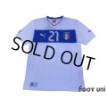 Italy 2012 Away Shirt #21 Pirlo