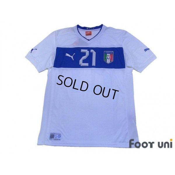 Photo1: Italy 2012 Away Shirt #21 Pirlo