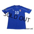 Italy 2010 Home Shirt #10 Cassano