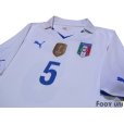 Photo3: Italy 2010 Away Shirt #5 Cannavaro (3)