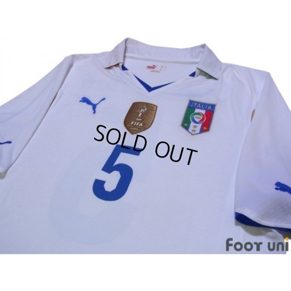 Photo3: Italy 2010 Away Shirt #5 Cannavaro