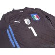 Photo3: Italy 2009 GK #1 Buffon Long Sleeve Shirt and shorts Set (3)