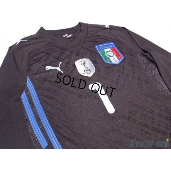 Photo3: Italy 2009 GK #1 Buffon Long Sleeve Shirt and shorts Set