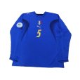 Photo1: Italy 2006 Home Long Sleeve Shirt #5 Cannavaro w/2006 Germany FIFA World Cup Patch (1)