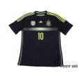 Photo1: Spain 2014 Away Shirt #10 Fabregas 2010 FIFA World Champions Patch (1)