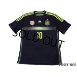 Spain 2014 Away Shirt #10 Fabregas 2010 FIFA World Champions Patch