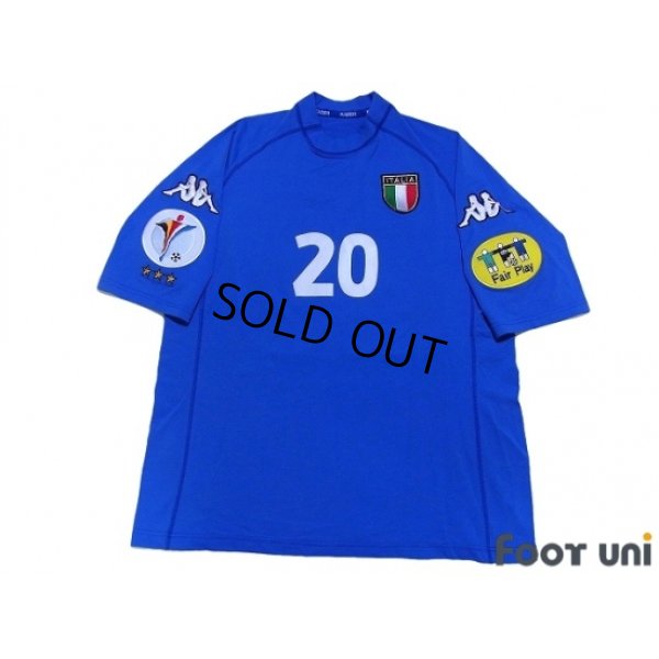 Photo1: Italy Euro 2000 Home Shirt #20 Totti