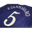 Photo3: Italy 2004 3rd Long Sleeve Shirt #5 Cannavaro (3)