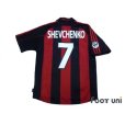 Photo2: AC Milan 2000-2002 Home Shirt #7 Shevchenko Lega Calcio Patch/Badge (2)