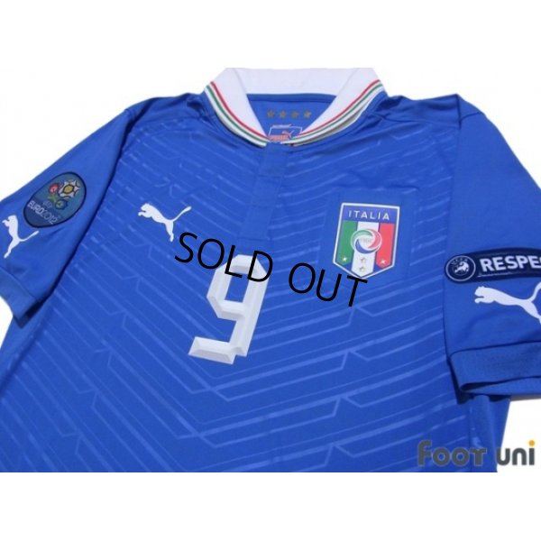 Photo3: Italy 2012 Home Shirt #9 Balotelli