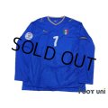 Italy Euro 2008 Home Long Sleeve Shirt #7 Del Piero