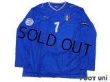 Italy Euro 2008 Home Long Sleeve Shirt #7 Del Piero