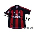 AC Milan 2000-2002 Home Shirt #7 Shevchenko Lega Calcio Patch/Badge