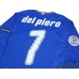 Photo4: Italy Euro 2008 Home Long Sleeve Shirt #7 Del Piero (4)