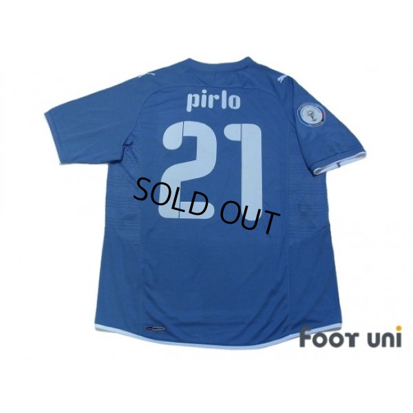 Photo2: Italy 2009 Home #21 Pirlo w/FIFA Confederations Cup South Africa 2009 Patch