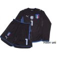 Photo1: Italy 2009 GK #1 Buffon Long Sleeve Shirt and shorts Set (1)