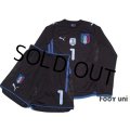 Italy 2009 GK #1 Buffon Long Sleeve Shirt and shorts Set