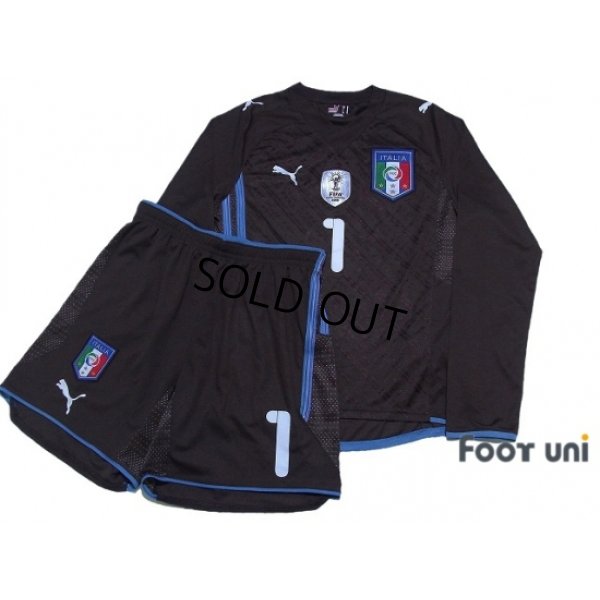 Photo1: Italy 2009 GK #1 Buffon Long Sleeve Shirt and shorts Set