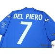 Photo4: Italy 2000 Home Shirt #7 Del Piero Korea Japan FIFA World Cup 2002 Patch (4)