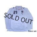 Italy 2008 Away Long Sleeve Shirt #21 Pirlo