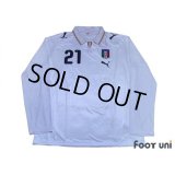 Italy 2008 Away Long Sleeve Shirt #21 Pirlo