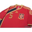 Photo3: Spain 2009 Home Shirt #5 Puyol (3)