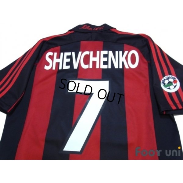 Photo4: AC Milan 2000-2002 Home Shirt #7 Shevchenko Lega Calcio Patch/Badge