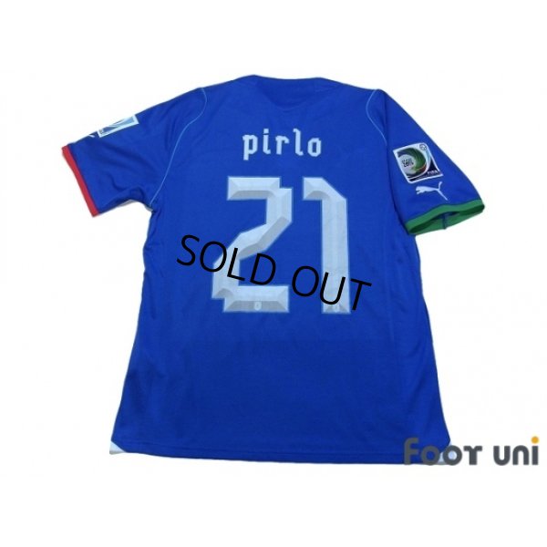 Photo2: Italy 2012 Home Shirt #21 Pirlo FIFA w/Confederations Cup Brazil 2013 Patch